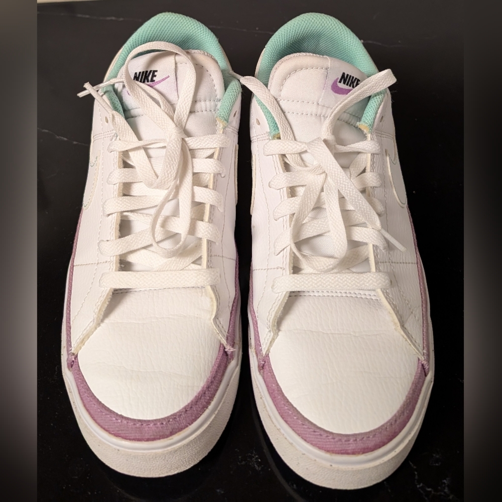 Nike Wmns Court Legacy Next Nature 'White Rush Fuchsia’ Sneakers Size 8 Used Exc - Picture 4 of 12